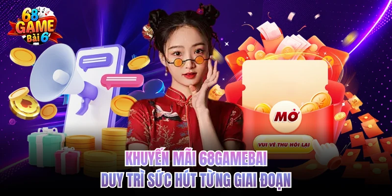 Khuyến mãi 68gamebai duy trì sức hút từng giai đoạn